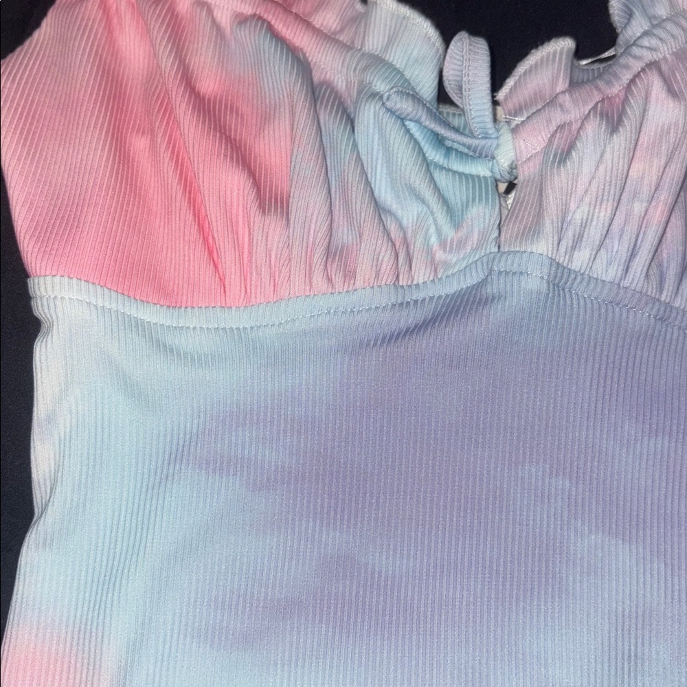 Pastel Tie-Dye Minidress - Picture 2 of 6